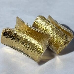 14K Gold Plated Cuff Bangle Bracelets